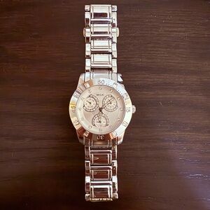 Relic Silver and Diamond Metal Watch